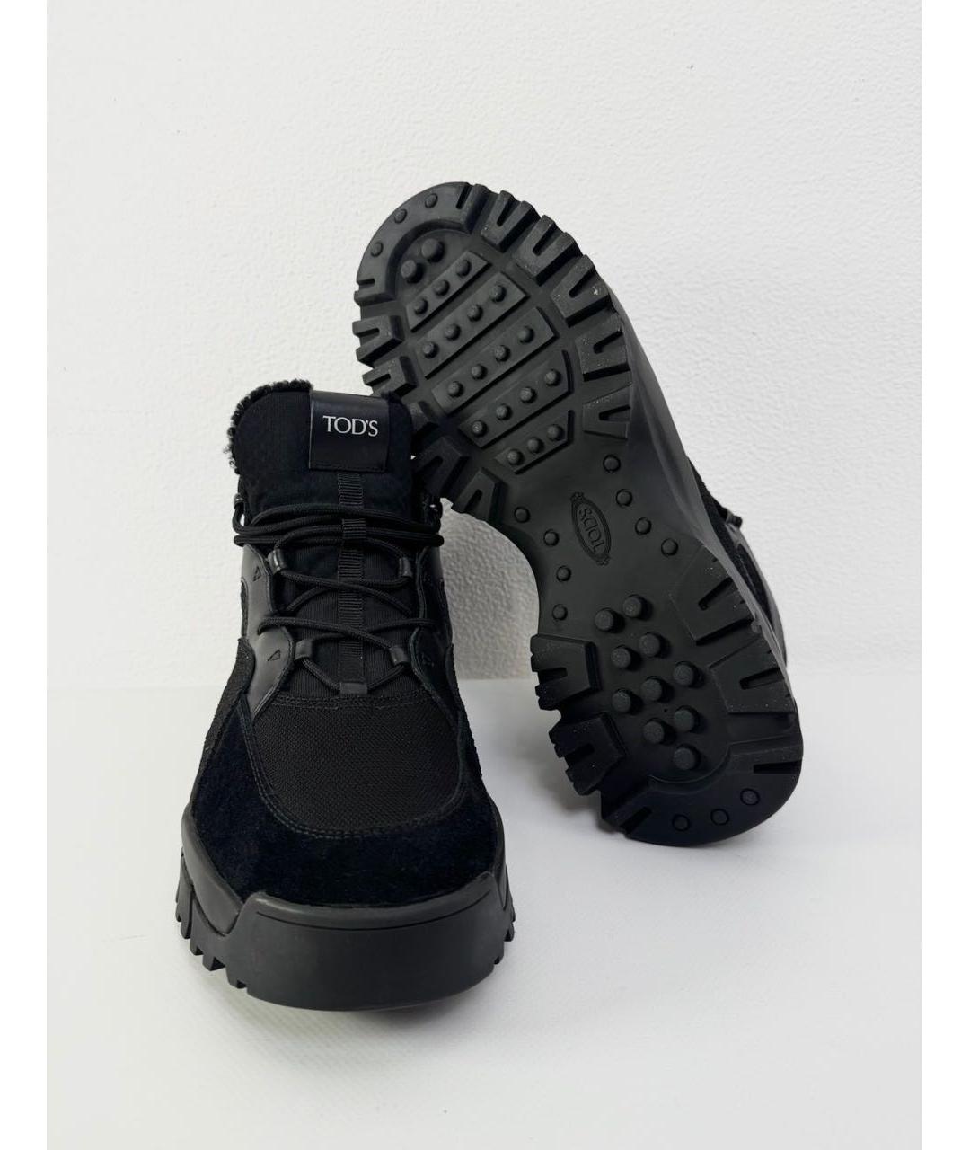 TOD'S Черные высокие ботинки, фото 2