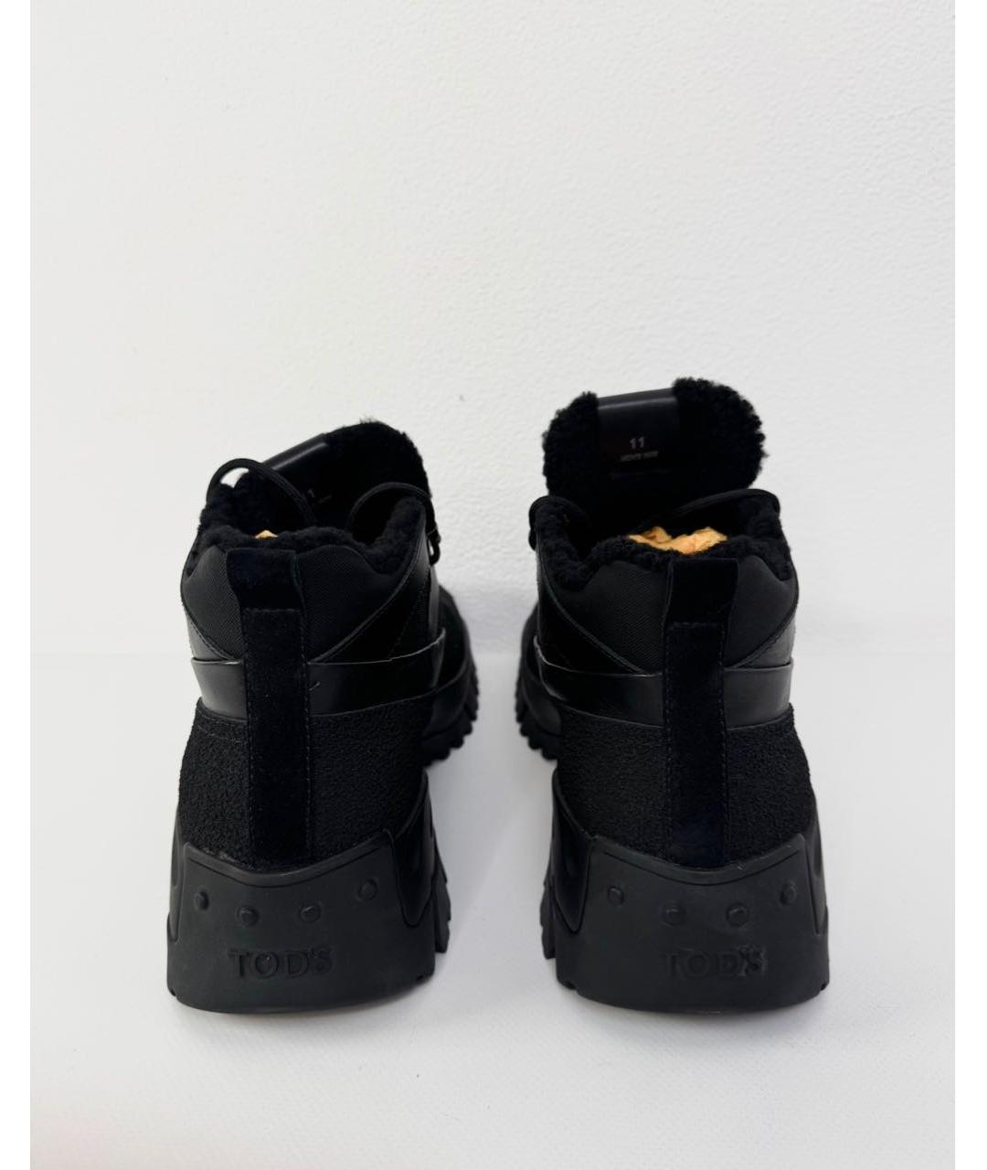 TOD'S Черные высокие ботинки, фото 4