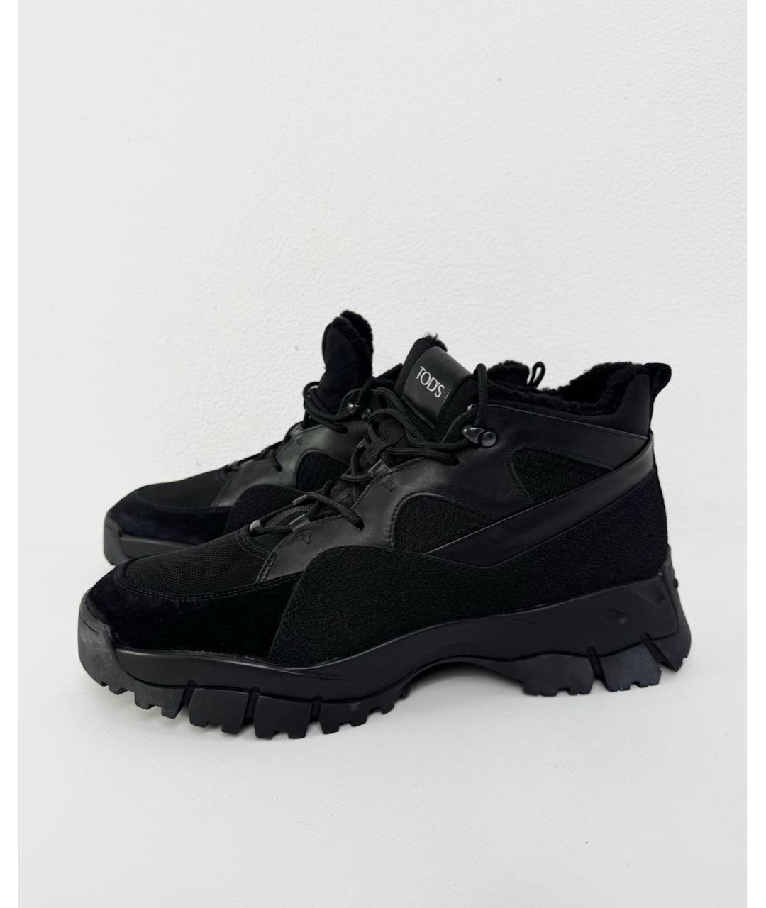 TOD'S Черные высокие ботинки, фото 5