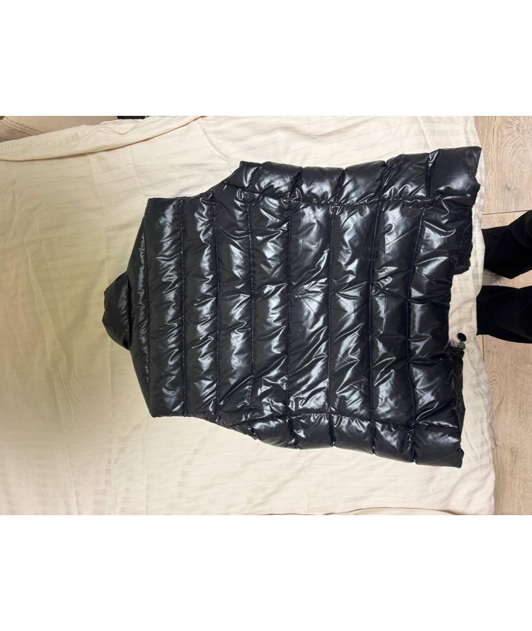 MONCLER Черный полиамидовый жилет, фото 2