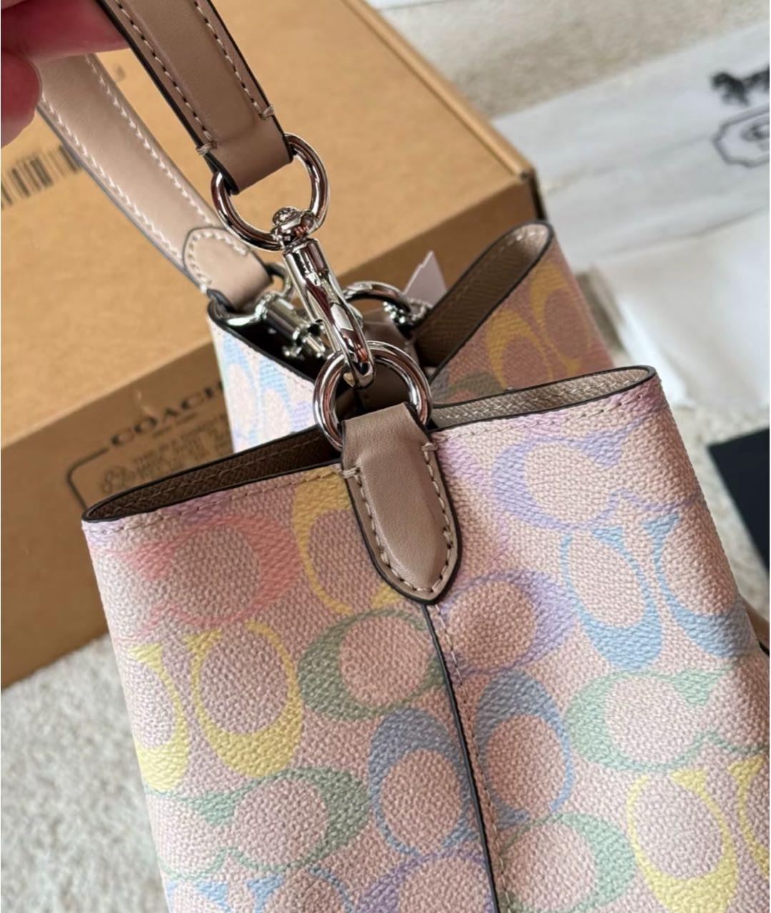 COACH Розовая сумка тоут, фото 8