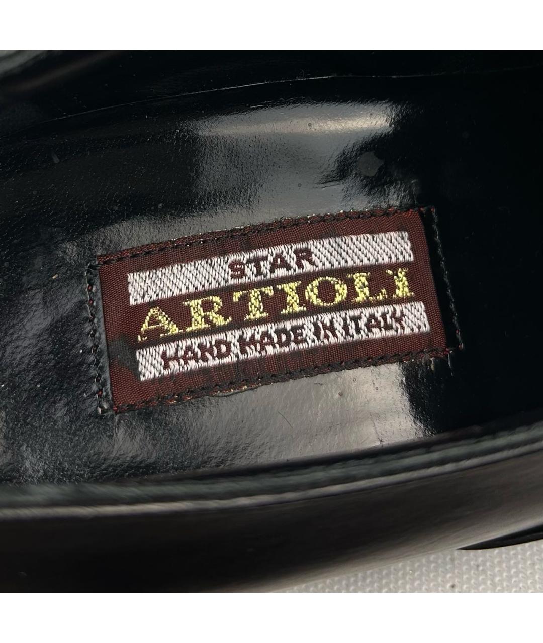 ARTIOLI Черные кожаные туфли, фото 7
