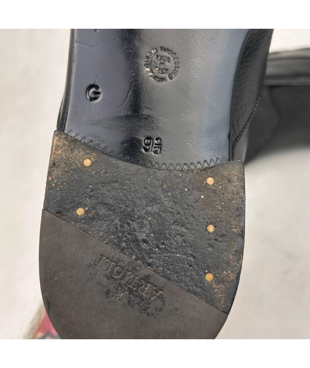 ARTIOLI Черные кожаные туфли, фото 8