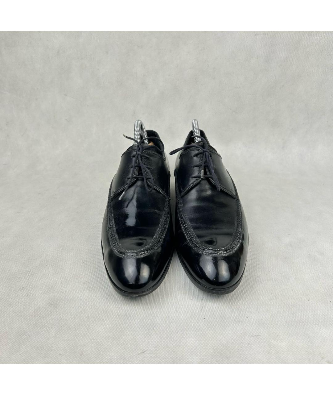LOUIS VUITTON Черные кожаные туфли, фото 2