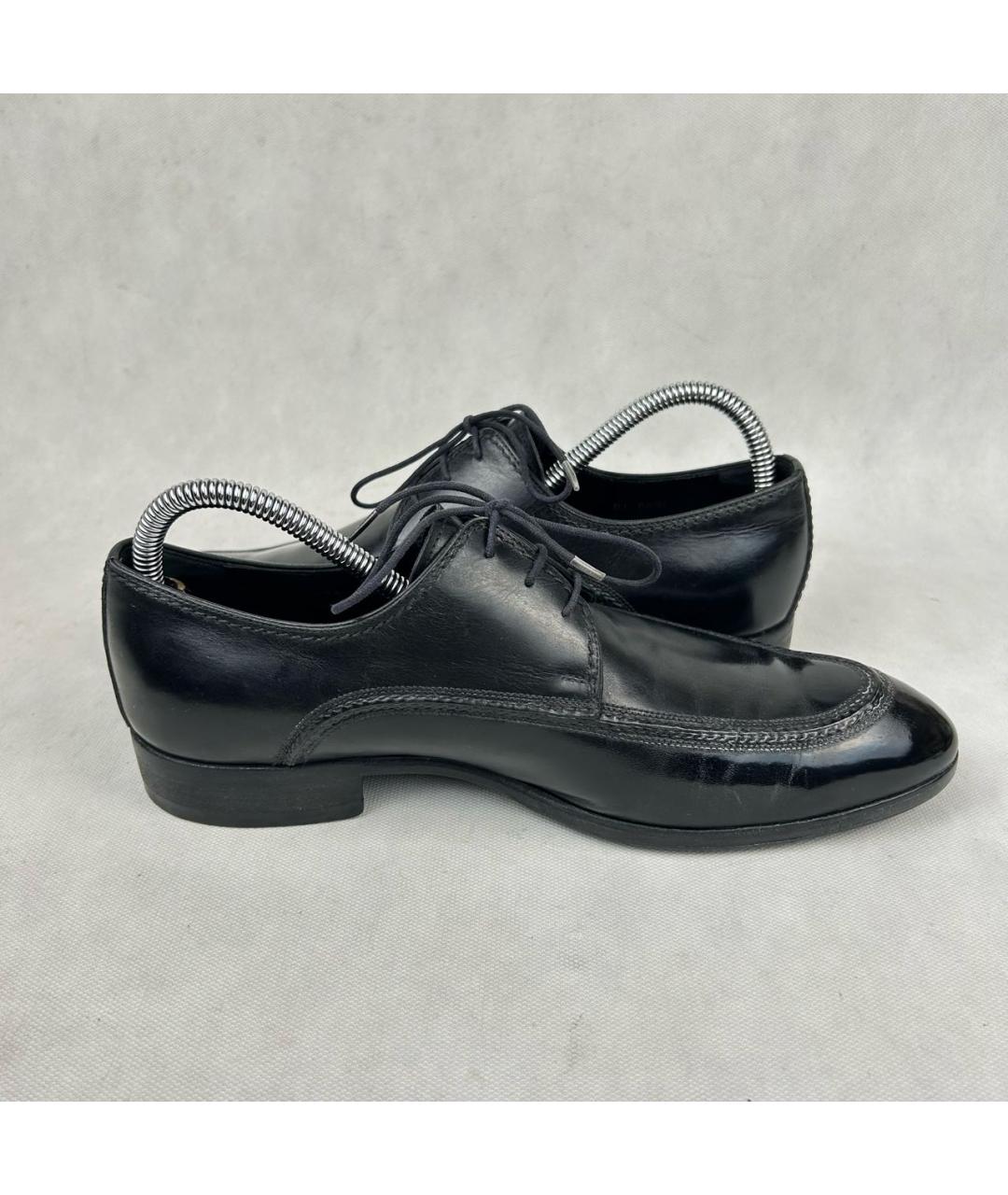LOUIS VUITTON Черные кожаные туфли, фото 5