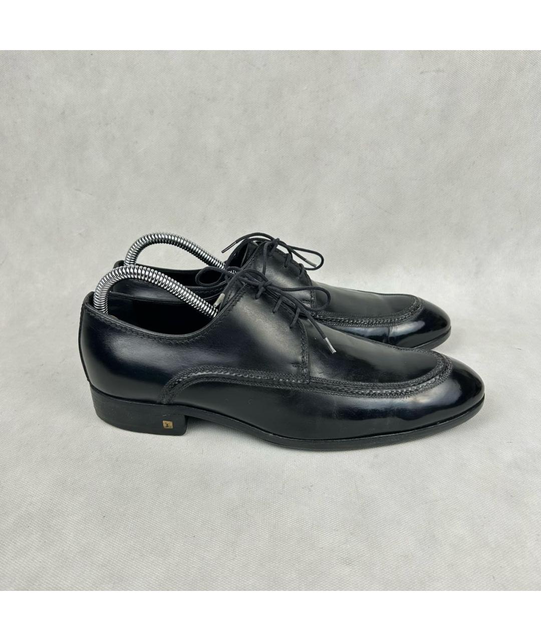 LOUIS VUITTON Черные кожаные туфли, фото 9