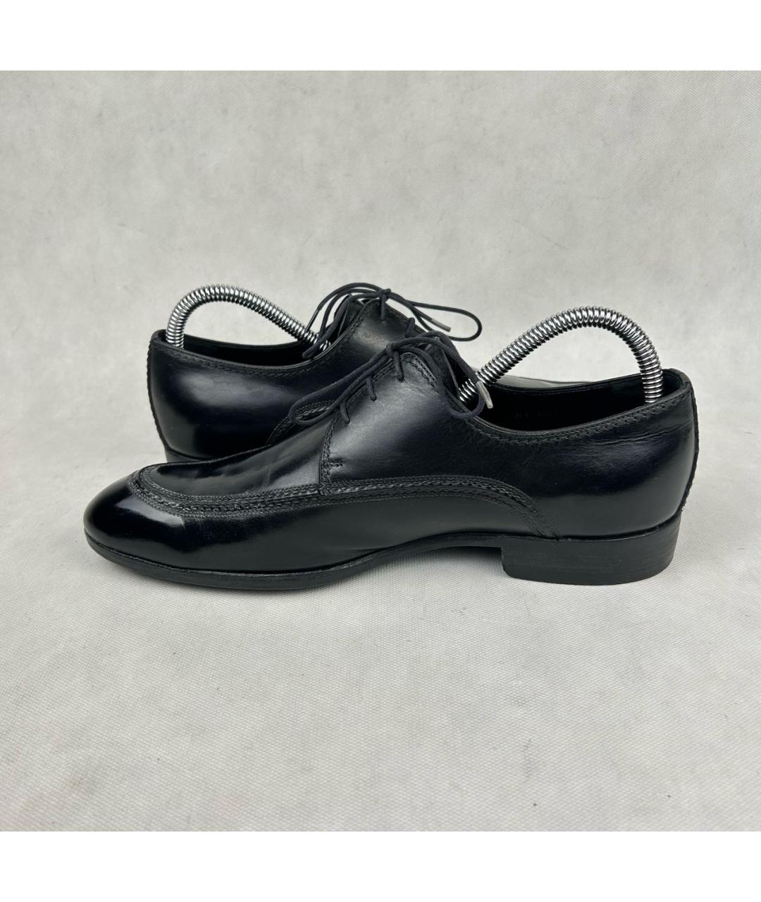 LOUIS VUITTON Черные кожаные туфли, фото 4