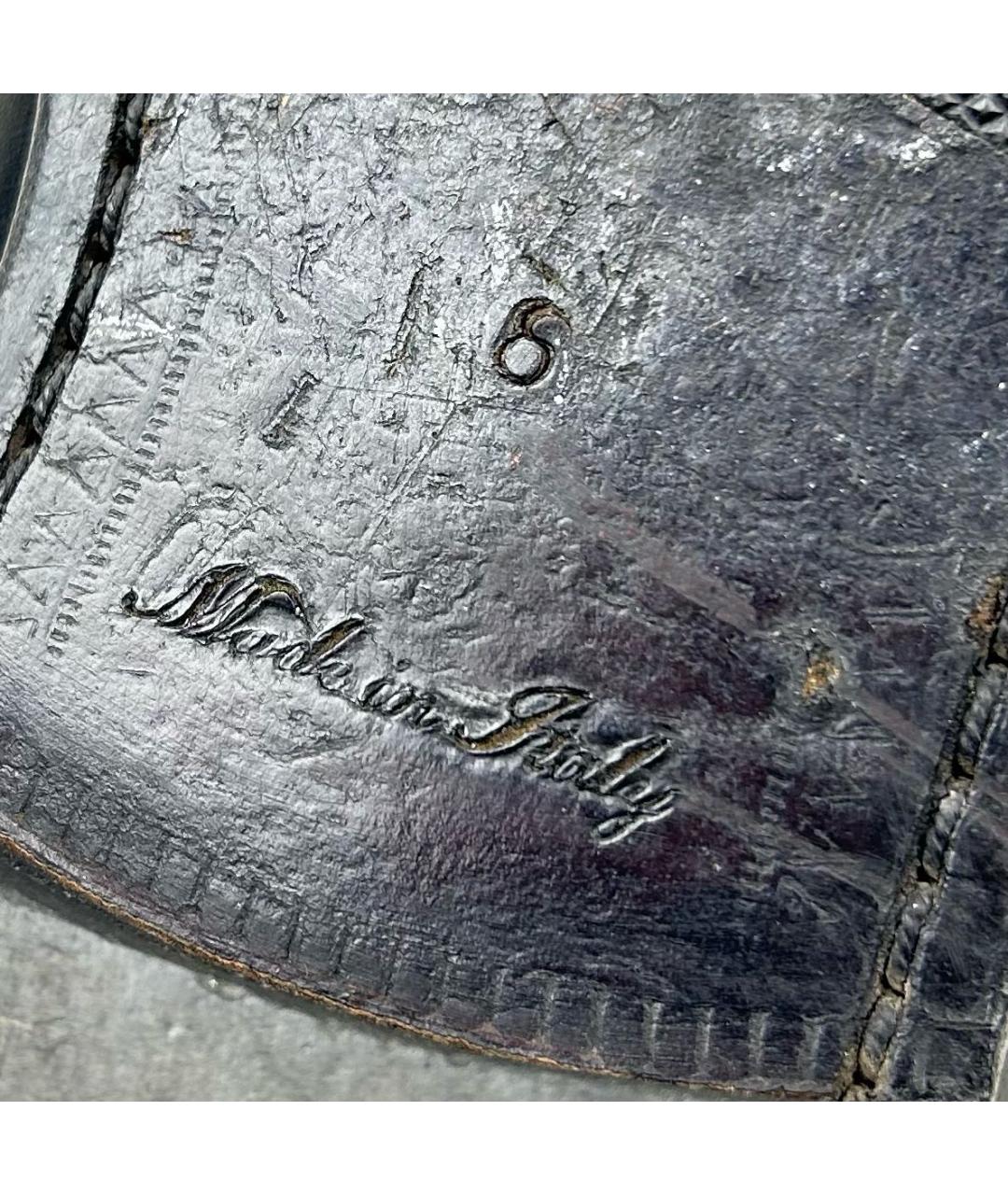 LOUIS VUITTON Черные кожаные туфли, фото 8