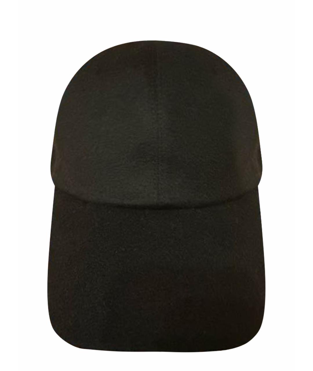 LORO PIANA Черная кашемировая кепка/бейсболка, фото 1