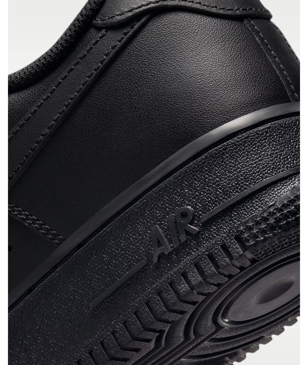 NIKE Черные кожаные кроссовки, фото 5