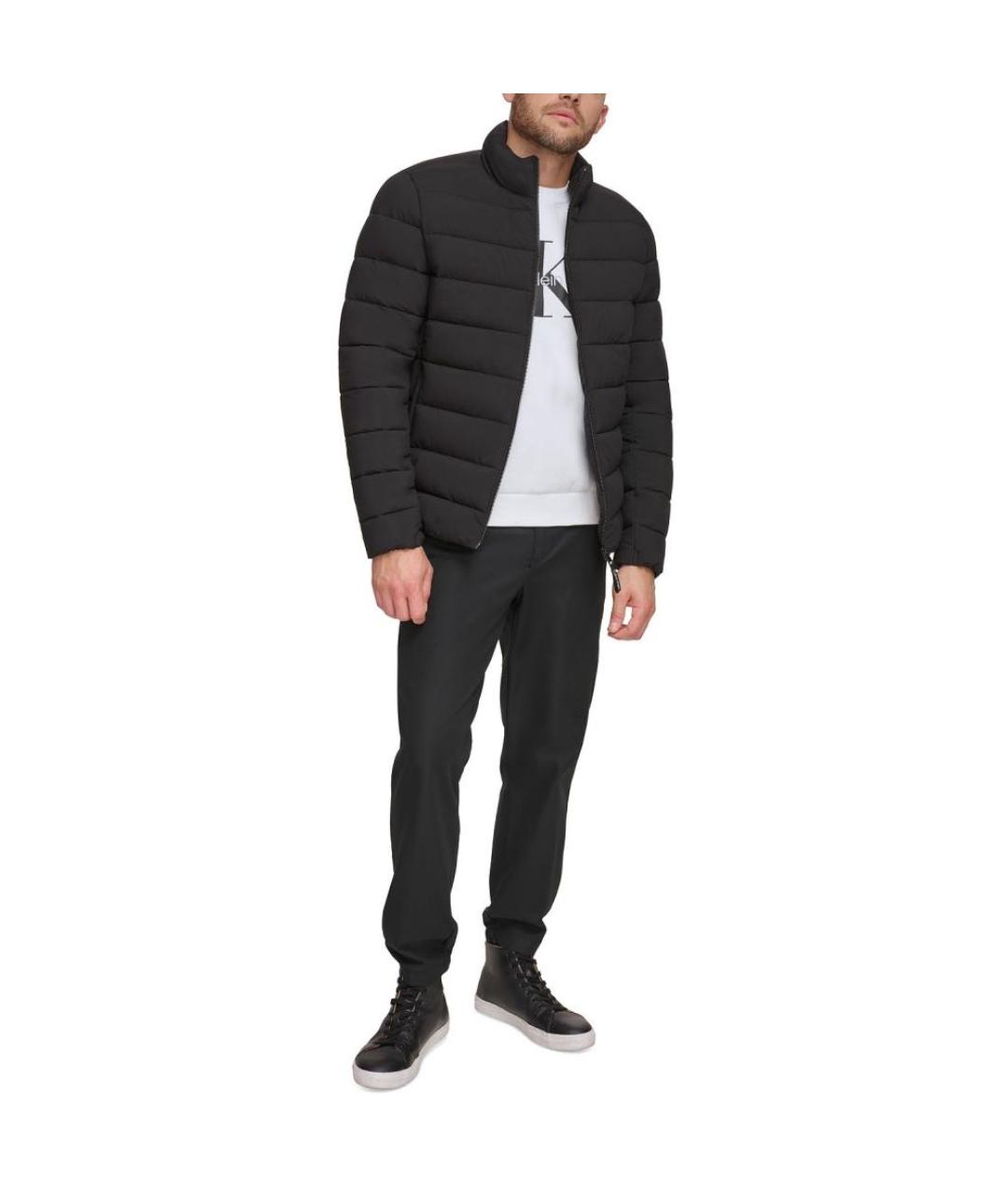 CALVIN KLEIN Черный полиэстеровый пуховик, фото 4