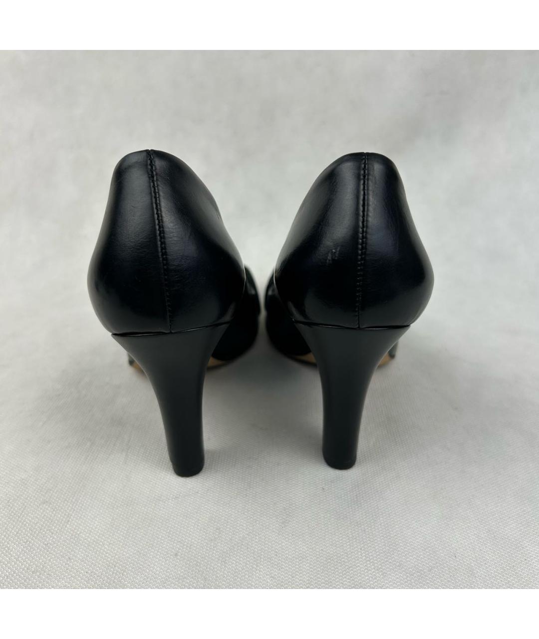 GUCCI Черные кожаные туфли, фото 6