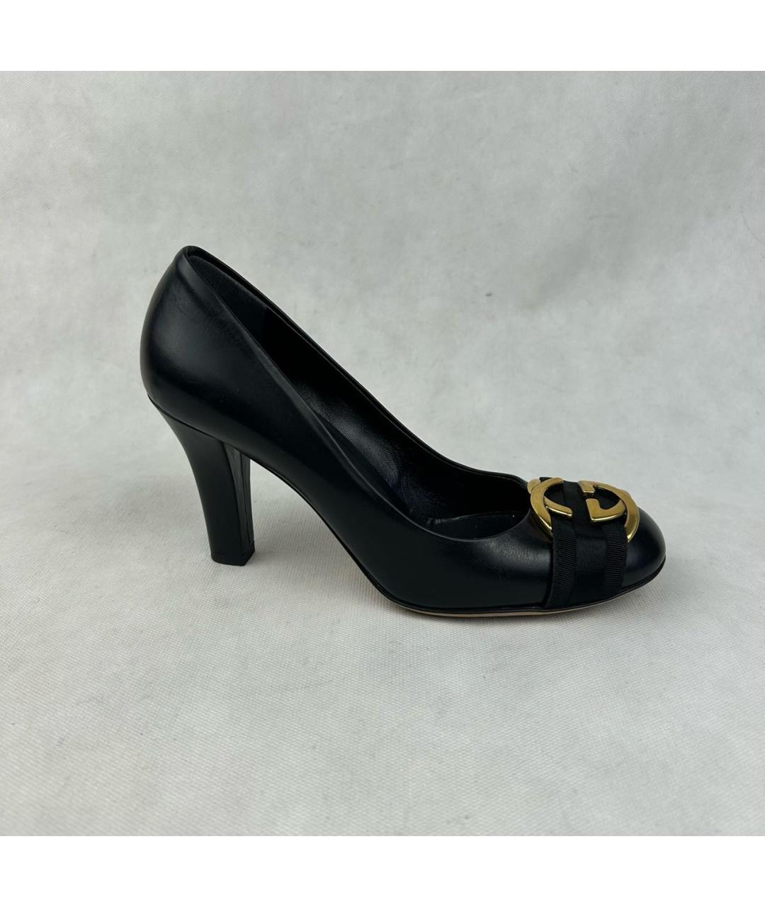 GUCCI Черные кожаные туфли, фото 9