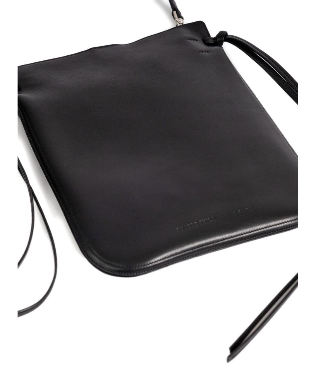 PHOEBE PHILO Черная кожаная сумка через плечо, фото 3