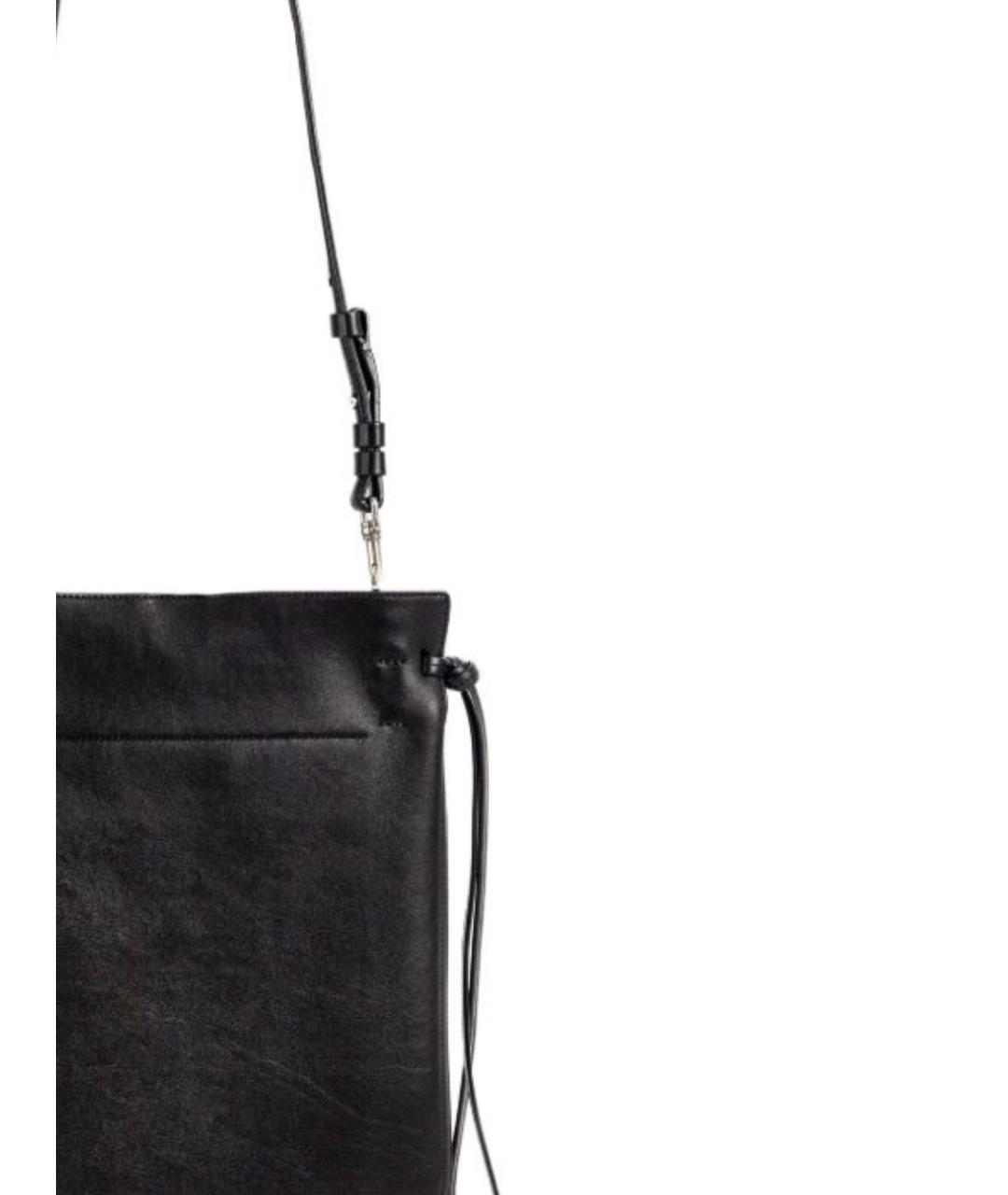 PHOEBE PHILO Черная кожаная сумка через плечо, фото 2