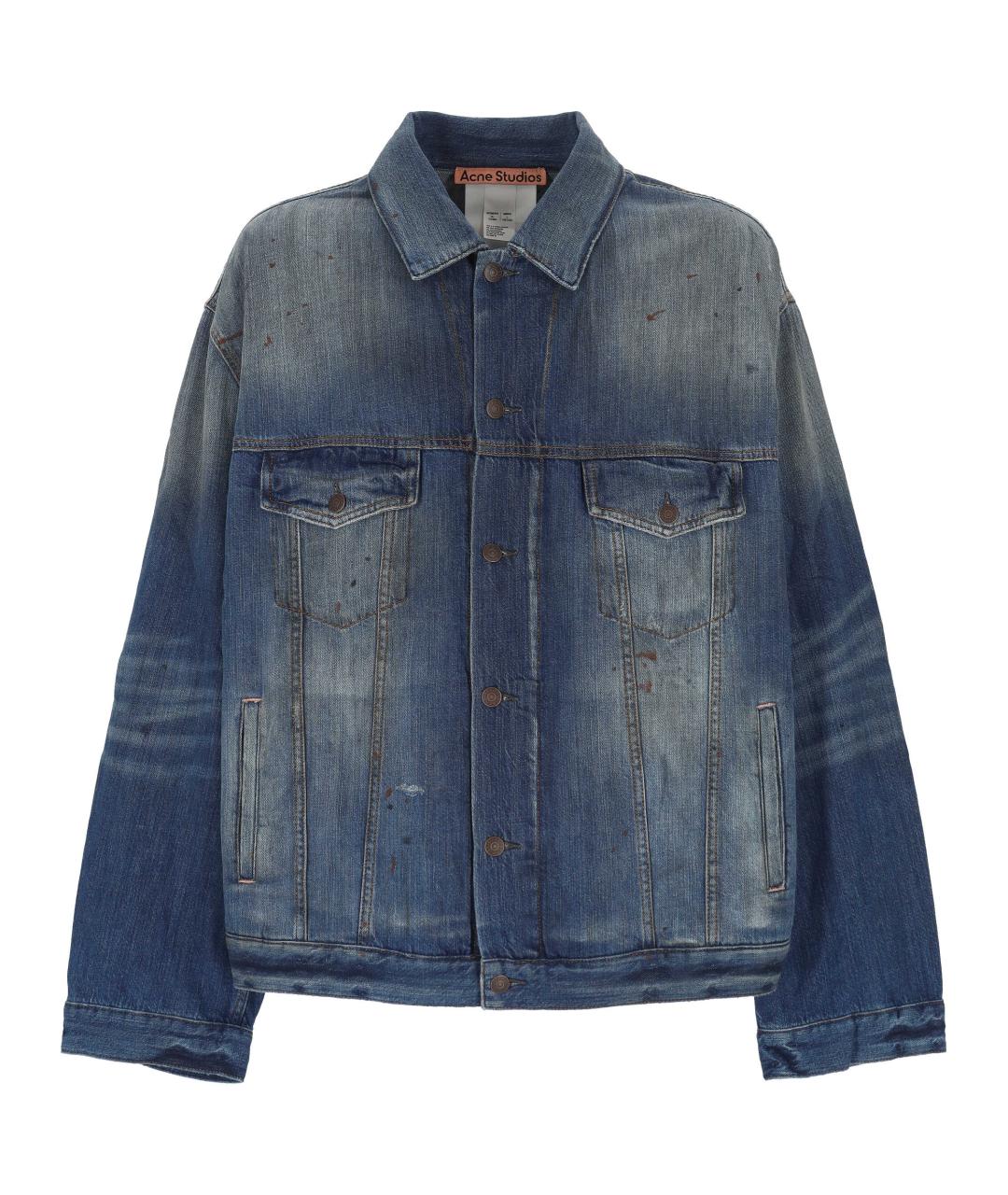 ACNE STUDIOS Синяя хлопковая куртка, фото 1