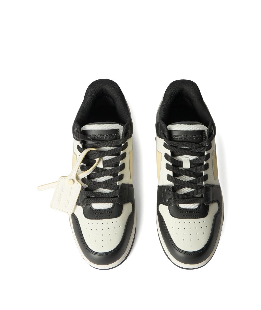 OFF-WHITE Мульти кожаные низкие кроссовки / кеды, фото 3