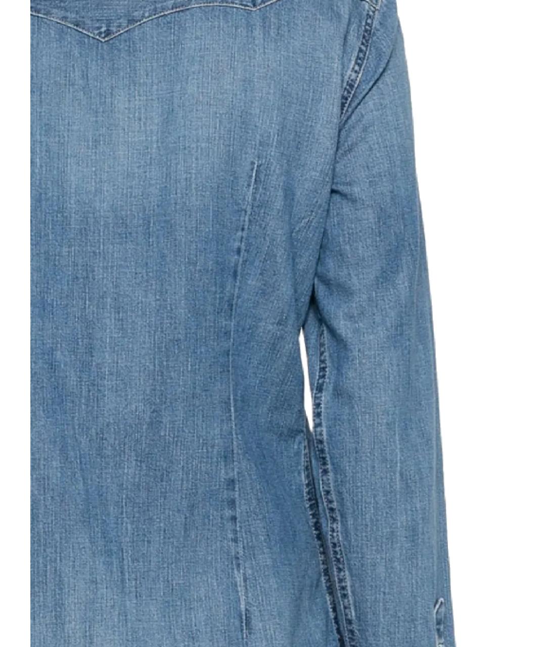 POLO RALPH LAUREN Синяя хлопковая рубашка, фото 3