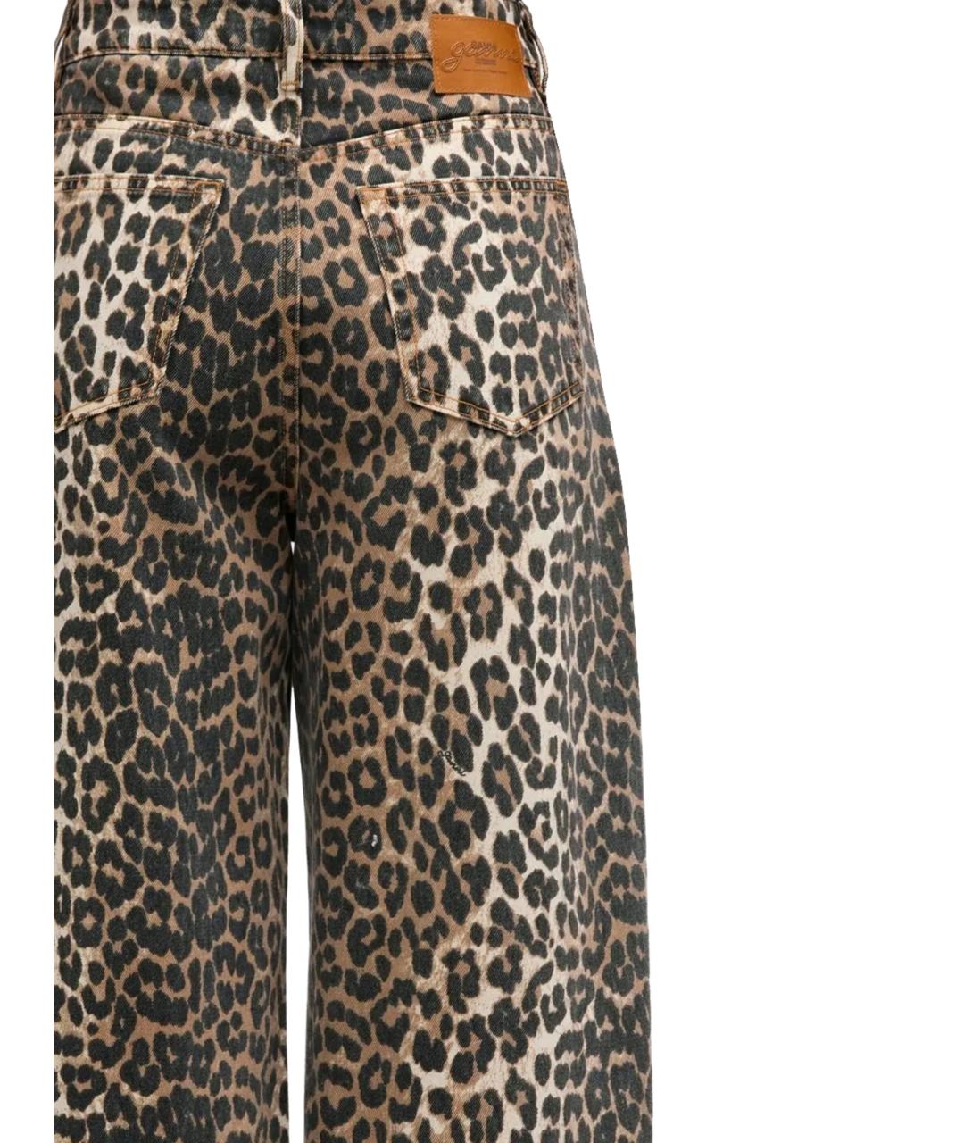 GANNI Мульти хлопковые прямые джинсы, фото 3