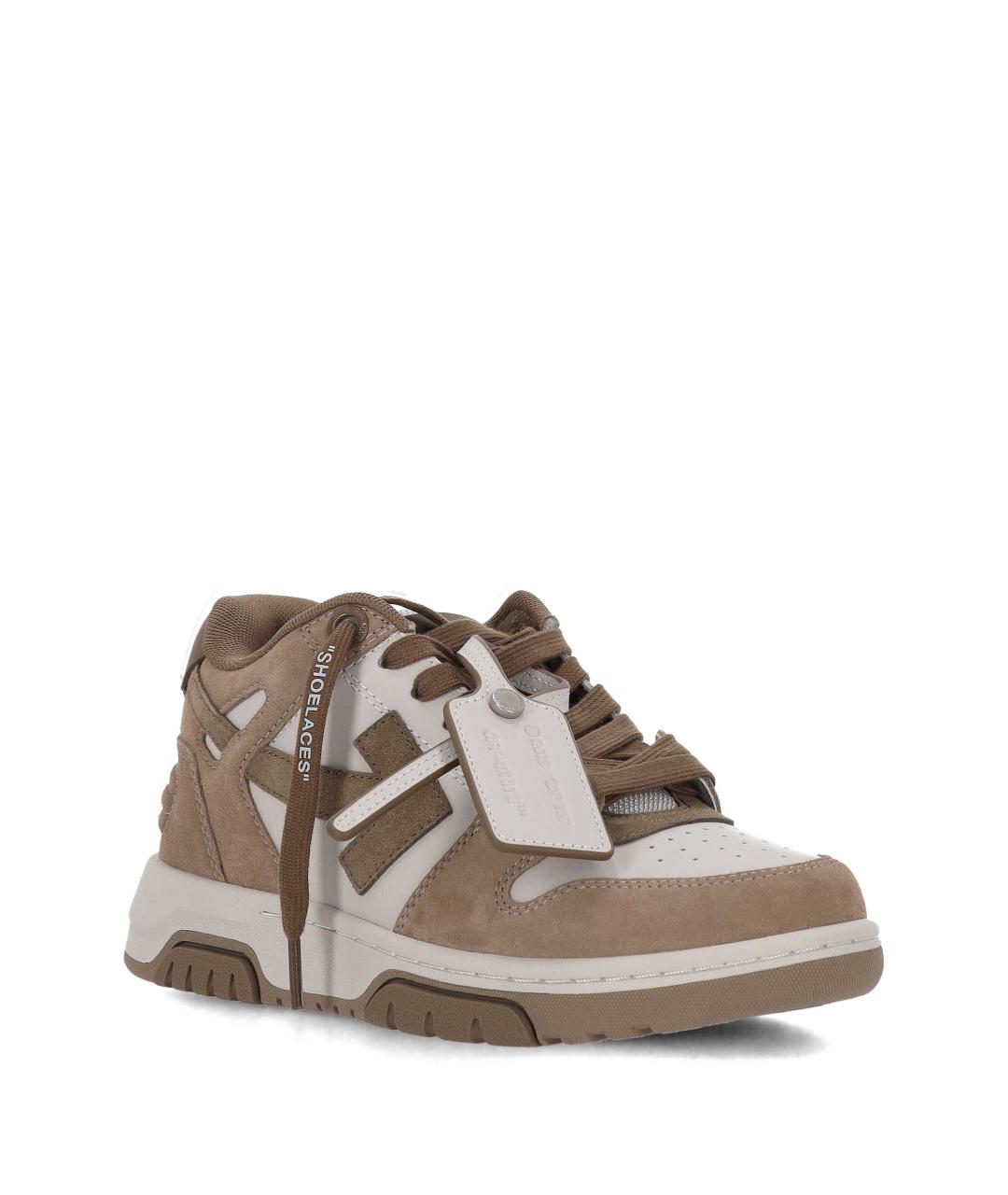 OFF-WHITE Коричневые кроссовки, фото 2