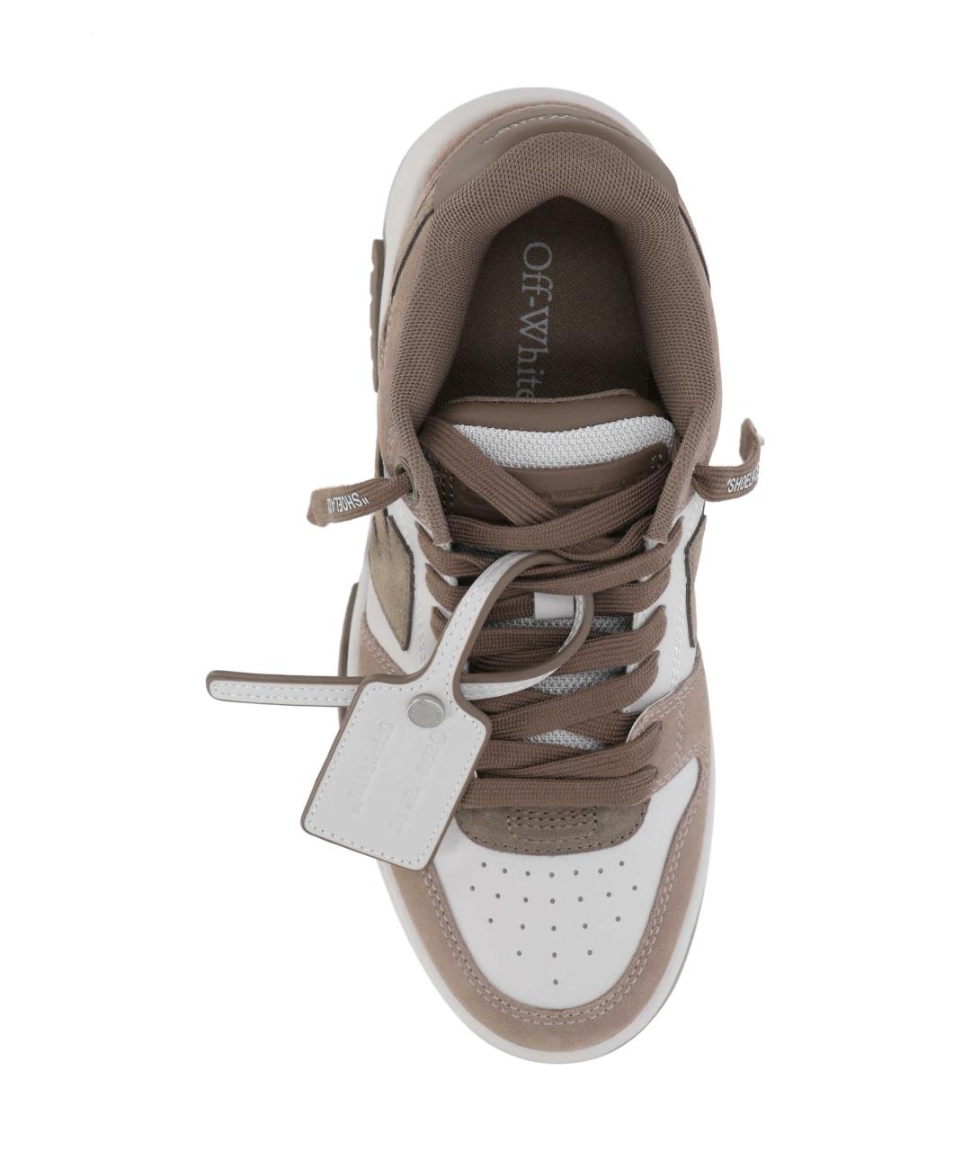 OFF-WHITE Коричневые кроссовки, фото 4