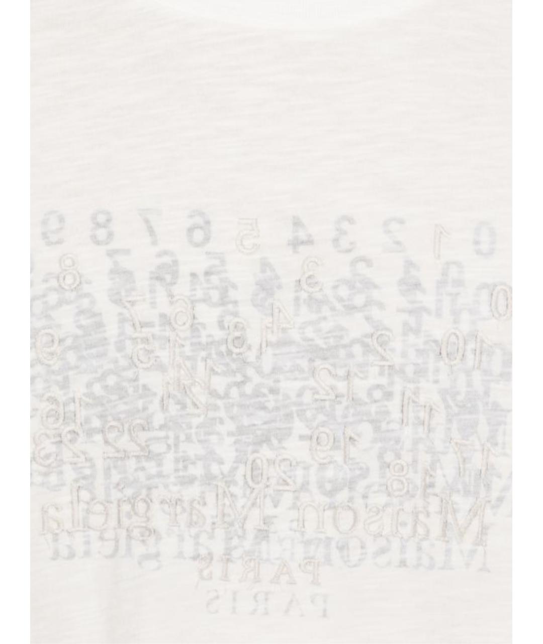 MAISON MARGIELA Бежевая хлопковая футболка, фото 2