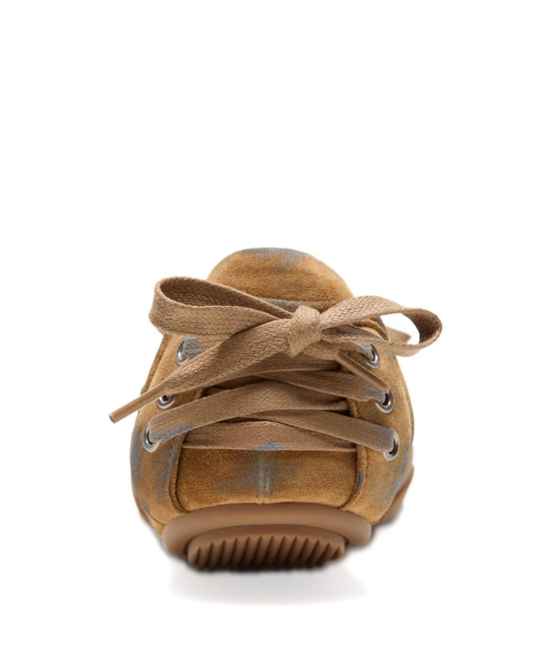 ACNE STUDIOS Бежевые замшевые балетки, фото 3