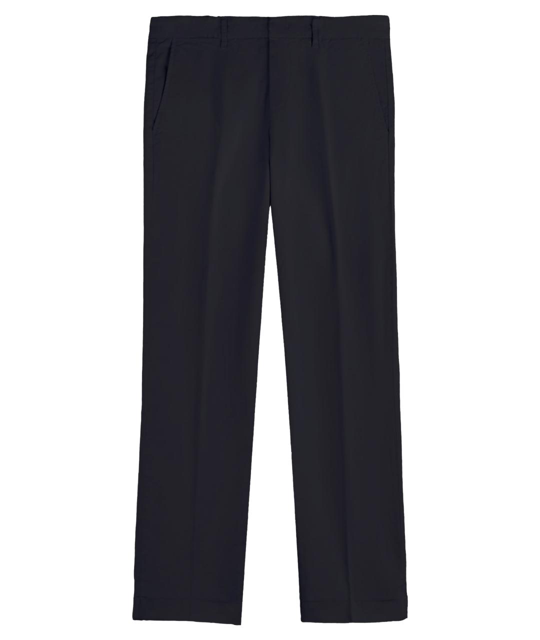 FAY Темно-синие хлопко-эластановые повседневные брюки, фото 1