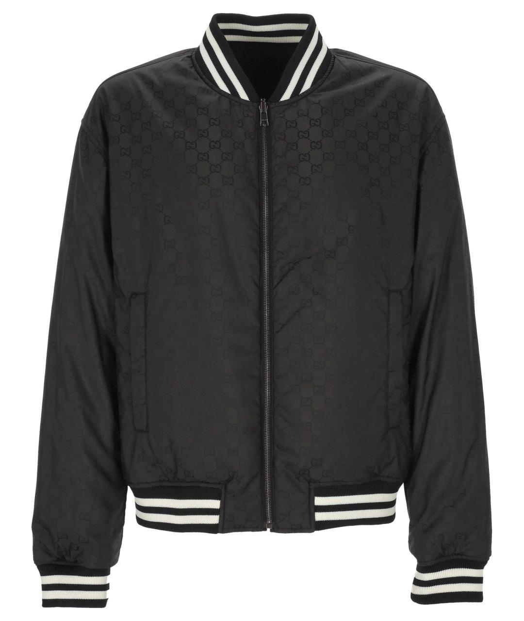 GUCCI Черная полиэстеровая куртка, фото 4