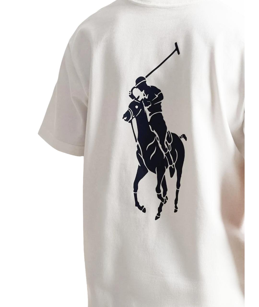 POLO RALPH LAUREN Белая хлопковая футболка, фото 3