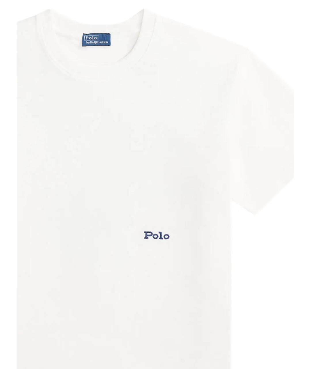 POLO RALPH LAUREN Белая хлопковая футболка, фото 2