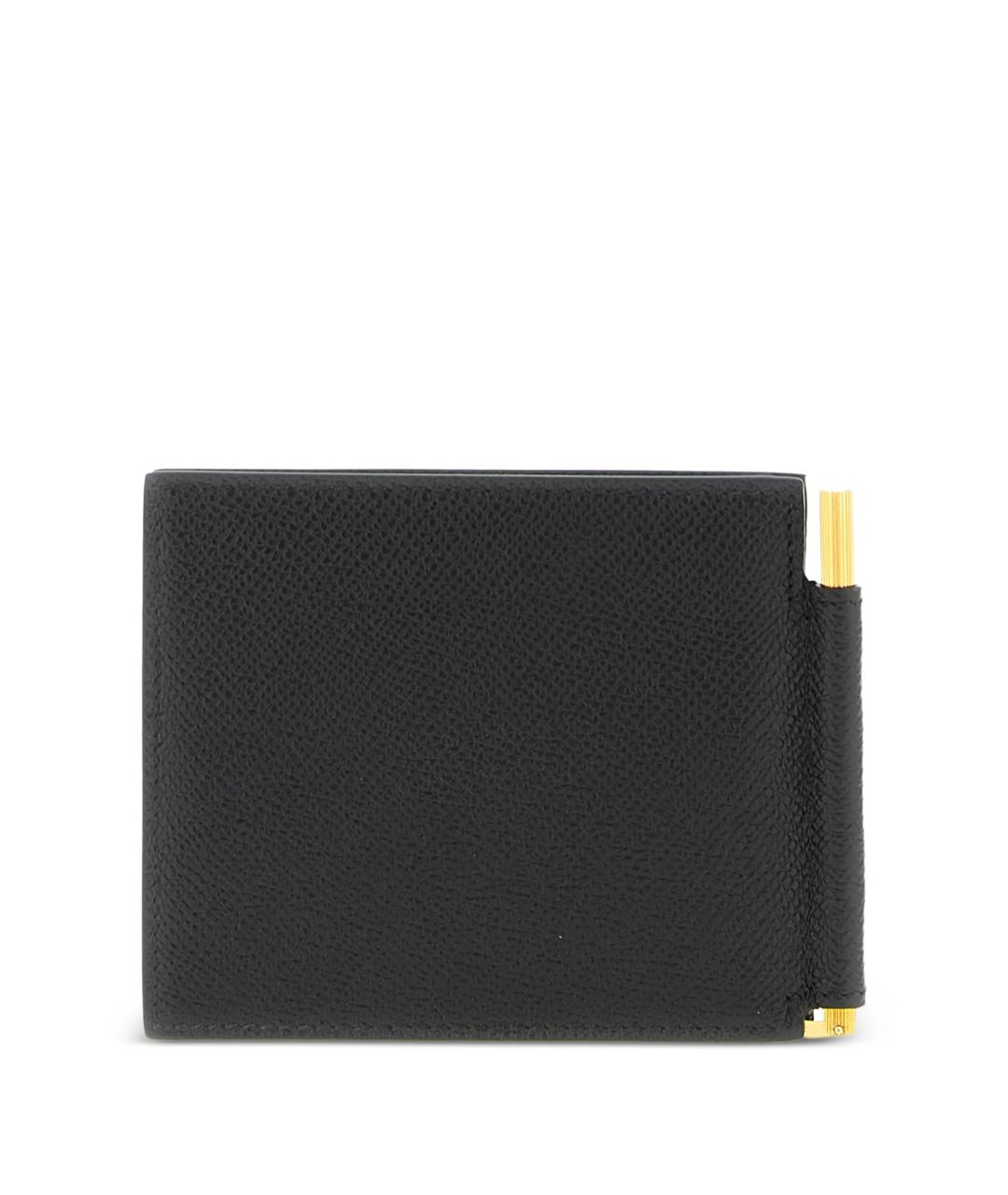 TOM FORD Черный кожаный кошелек, фото 2