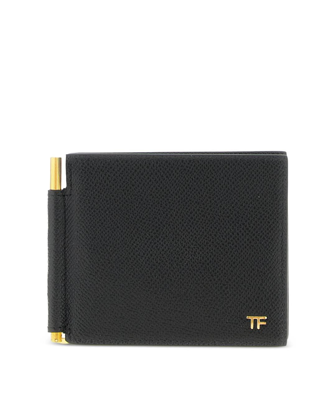 TOM FORD Черный кожаный кошелек, фото 1