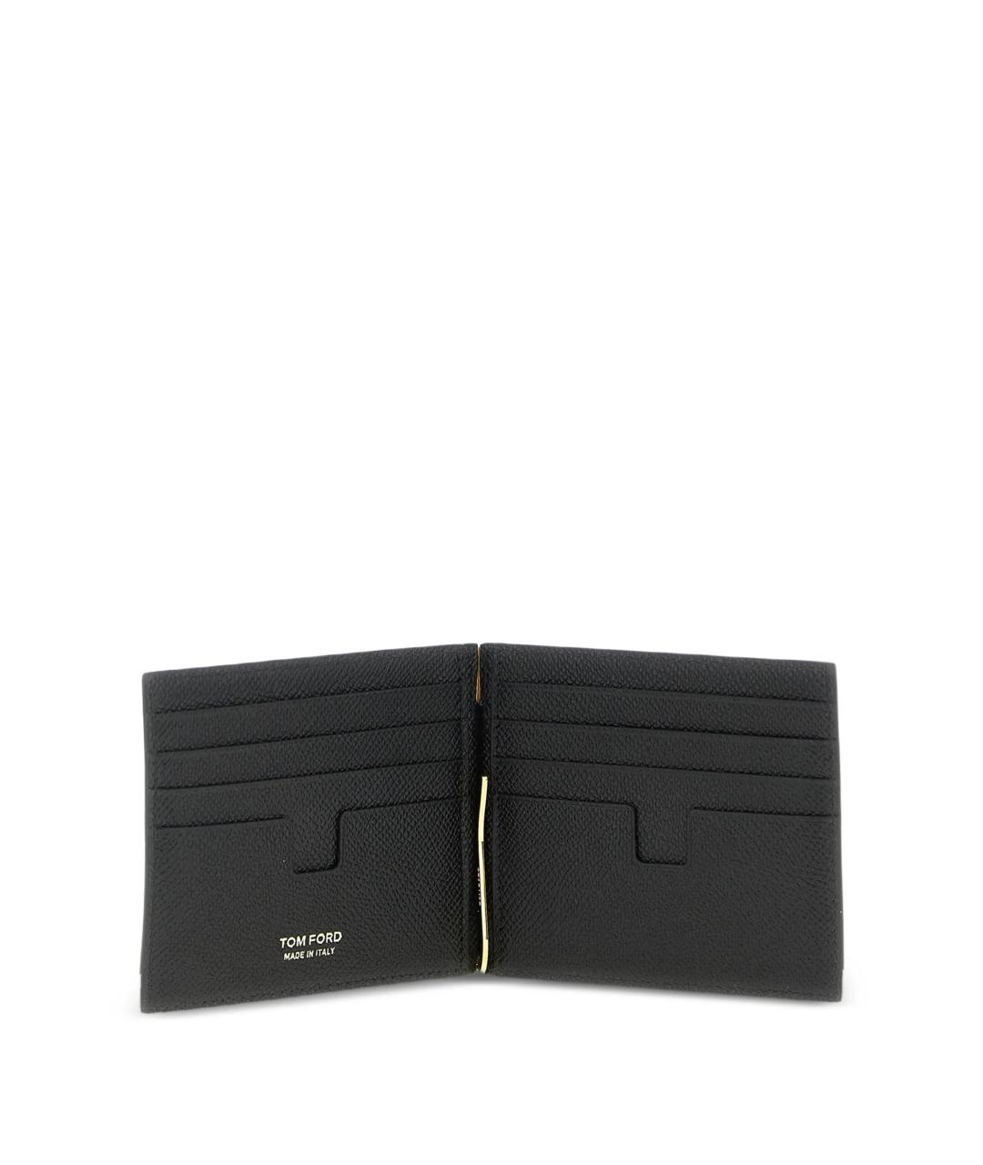 TOM FORD Черный кожаный кошелек, фото 3