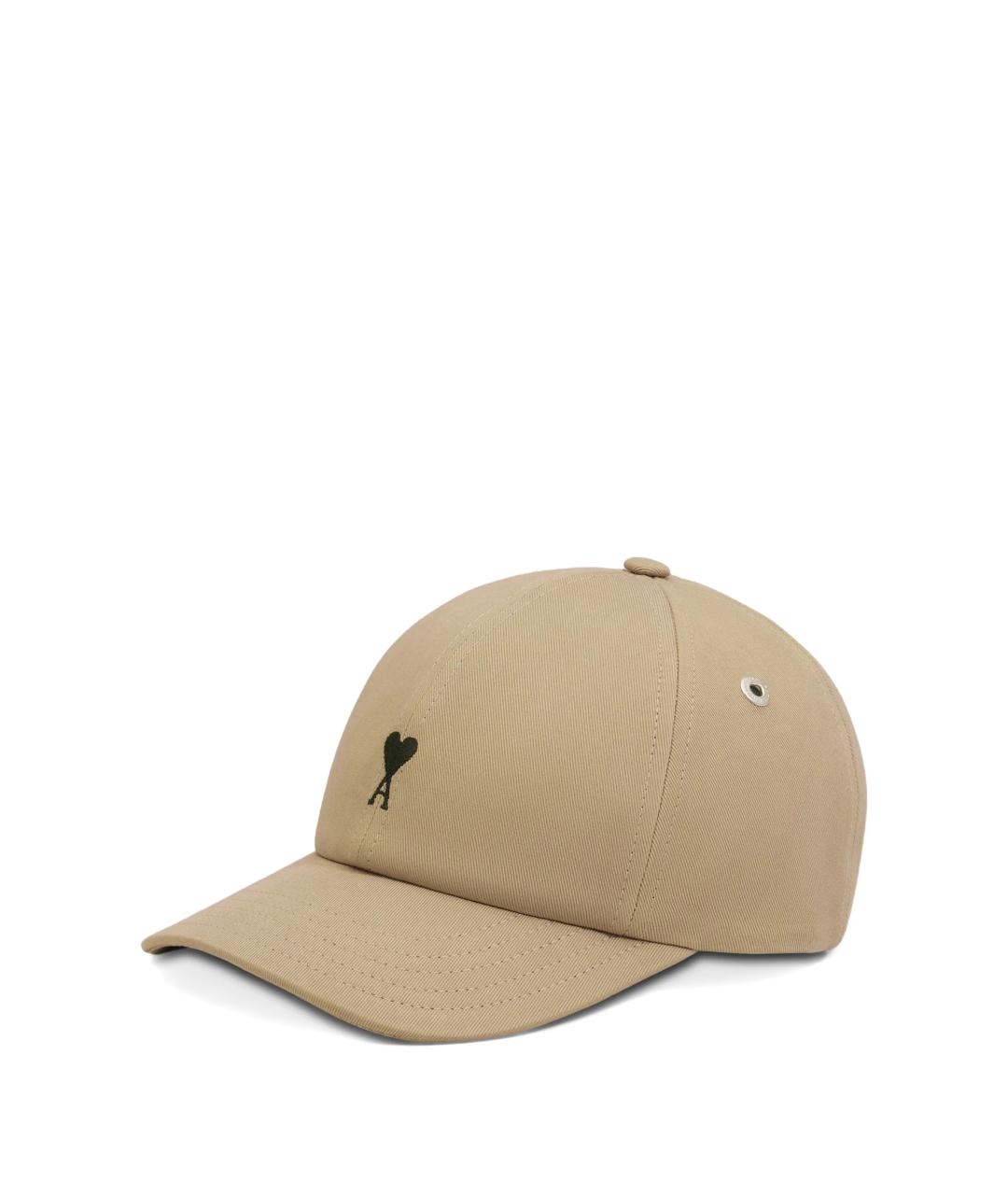 Ami Paris Бежевая хлопковая кепка, фото 2