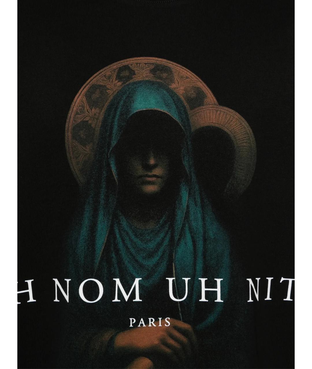 IH NOM UH NIT Черная хлопковая футболка, фото 2