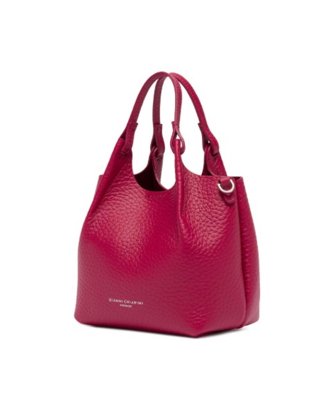 Gianni Chiarini Фуксия кожаная сумка тоут, фото 3