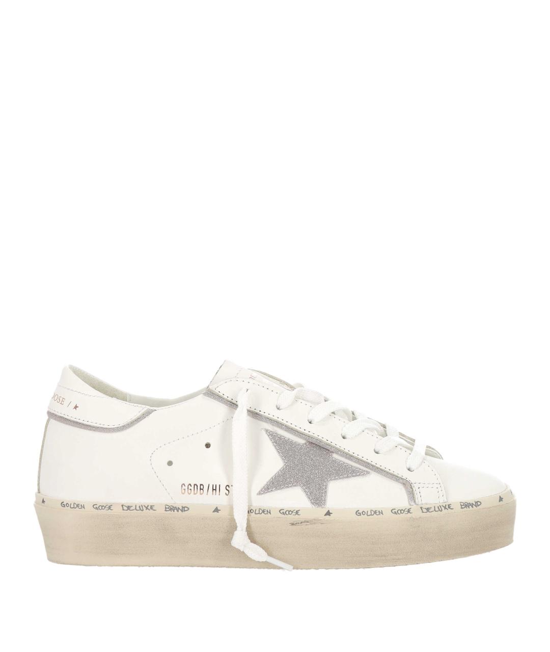 GOLDEN GOOSE DELUXE BRAND Белые кожаные кеды, фото 1