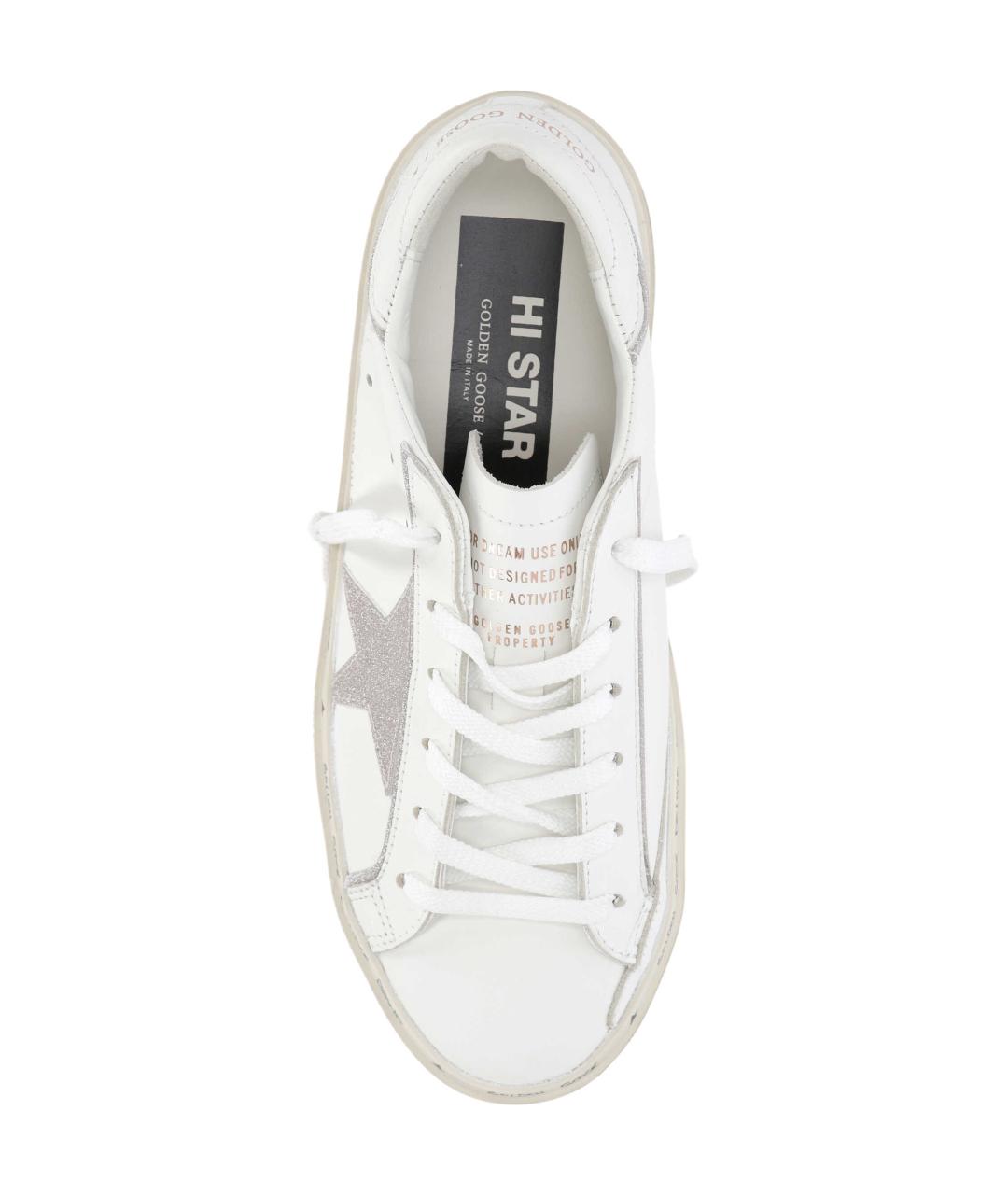 GOLDEN GOOSE DELUXE BRAND Белые кожаные кеды, фото 3