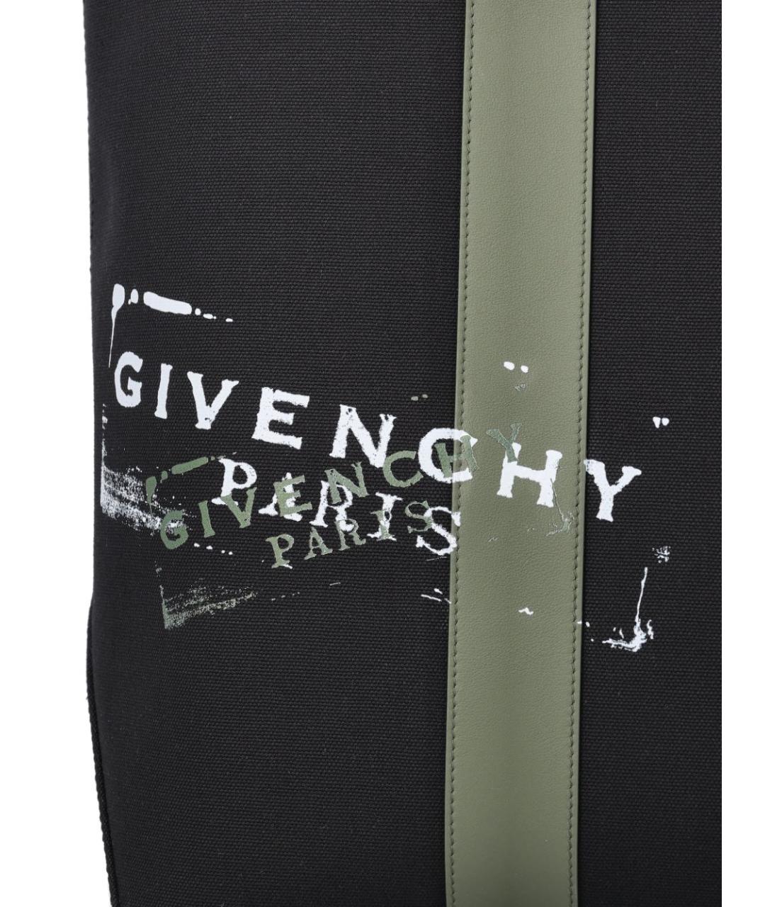 GIVENCHY Черная хлопковая сумка тоут, фото 2