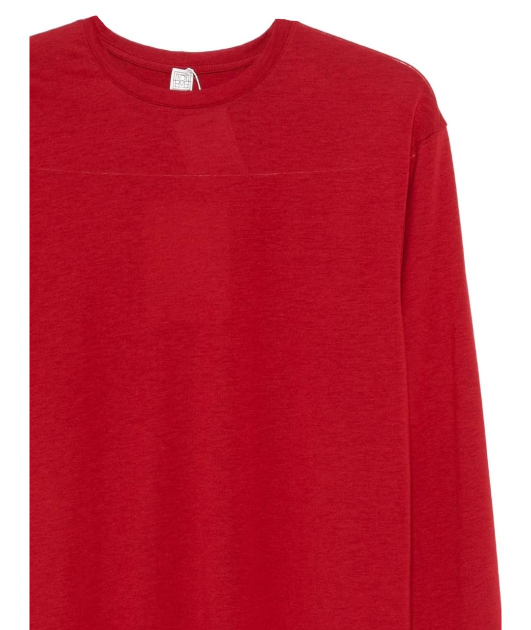 TOTEME Красный хлопковый джемпер / свитер, фото 2