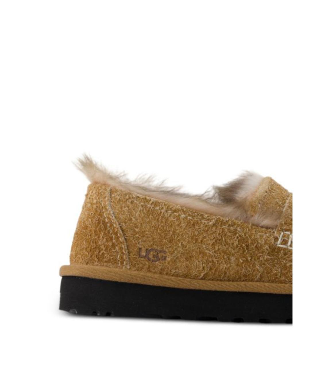 UGG AUSTRALIA Коричневые замшевые лоферы, фото 3