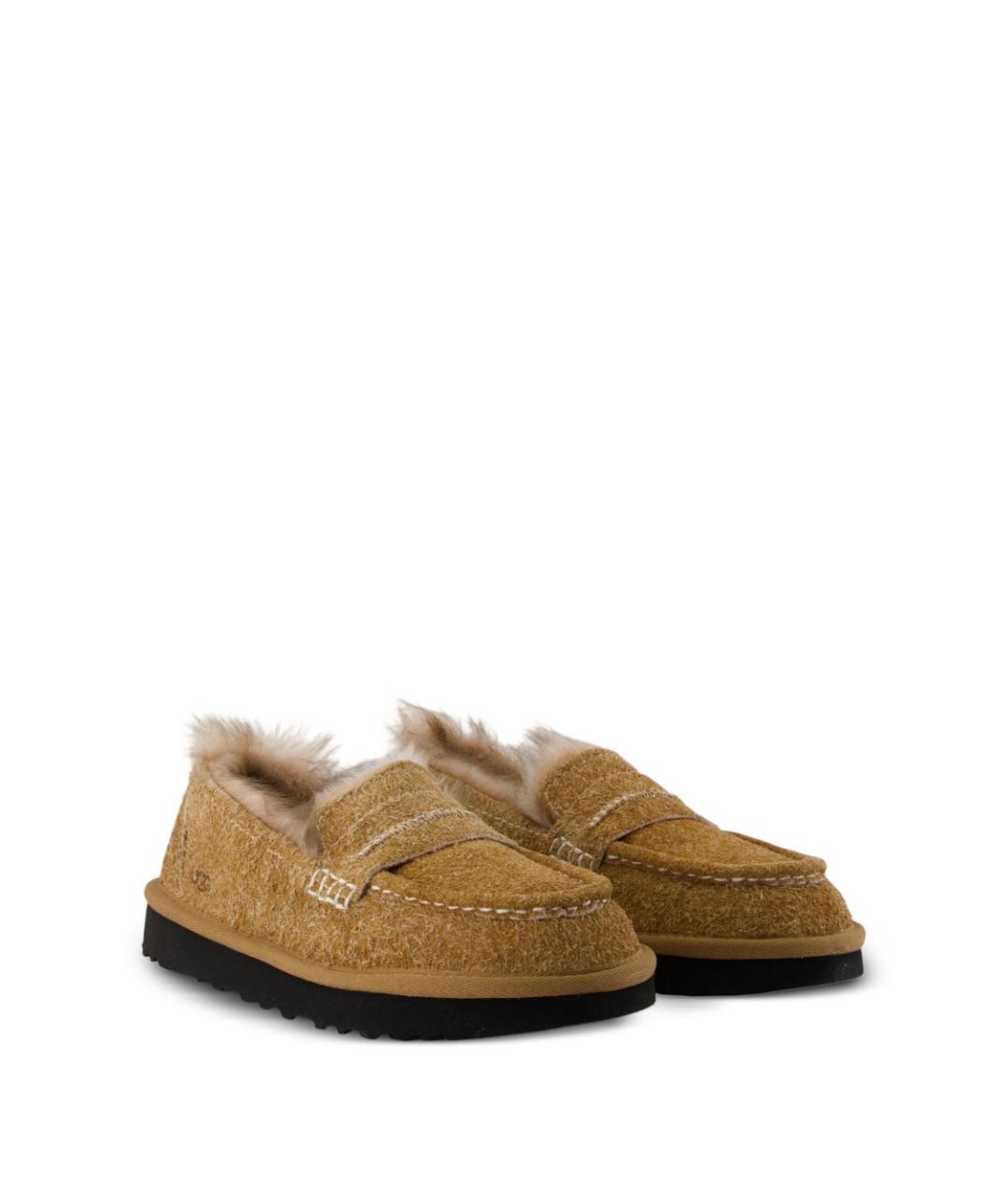 UGG AUSTRALIA Коричневые замшевые лоферы, фото 2