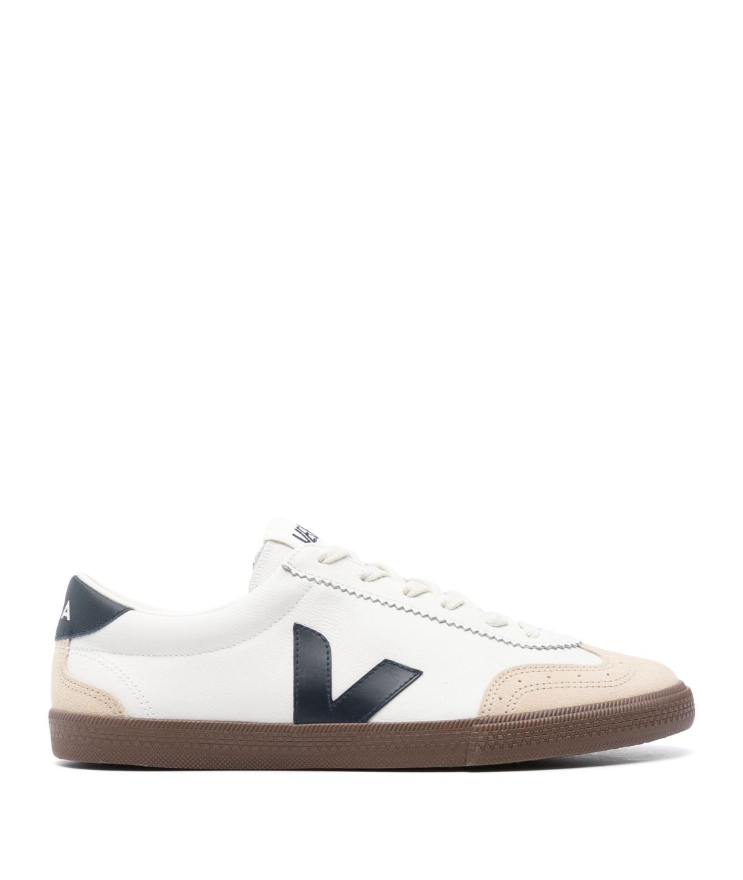 VEJA Белые кожаные низкие кроссовки / кеды, фото 1