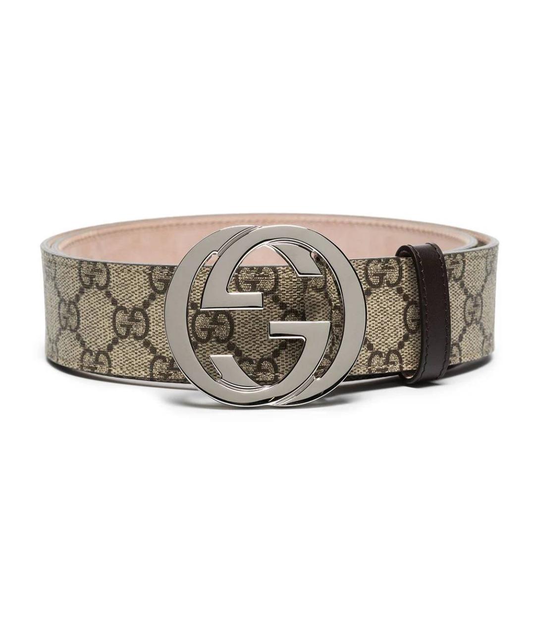 GUCCI Бежевый ремень, фото 1