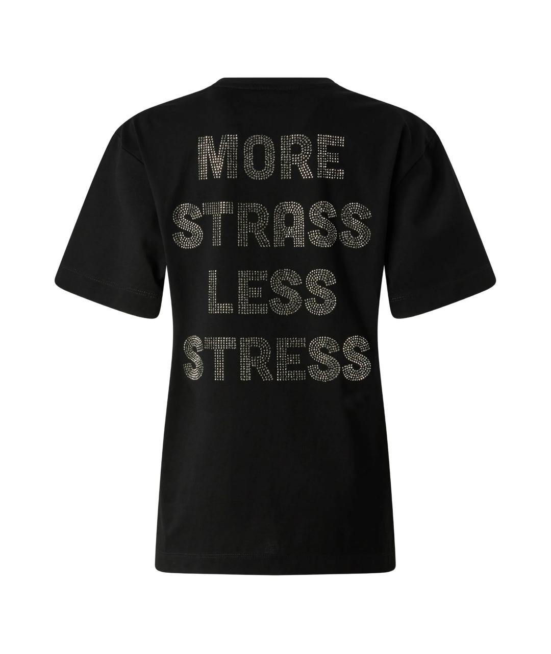 PINKO Черная хлопковая футболка, фото 3