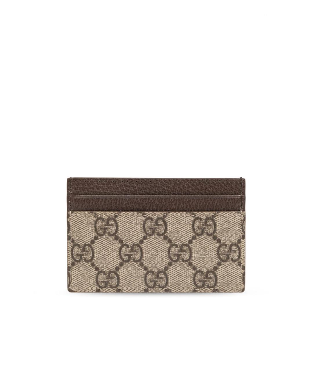 GUCCI Бежевый полиуретановый кардхолдер, фото 3