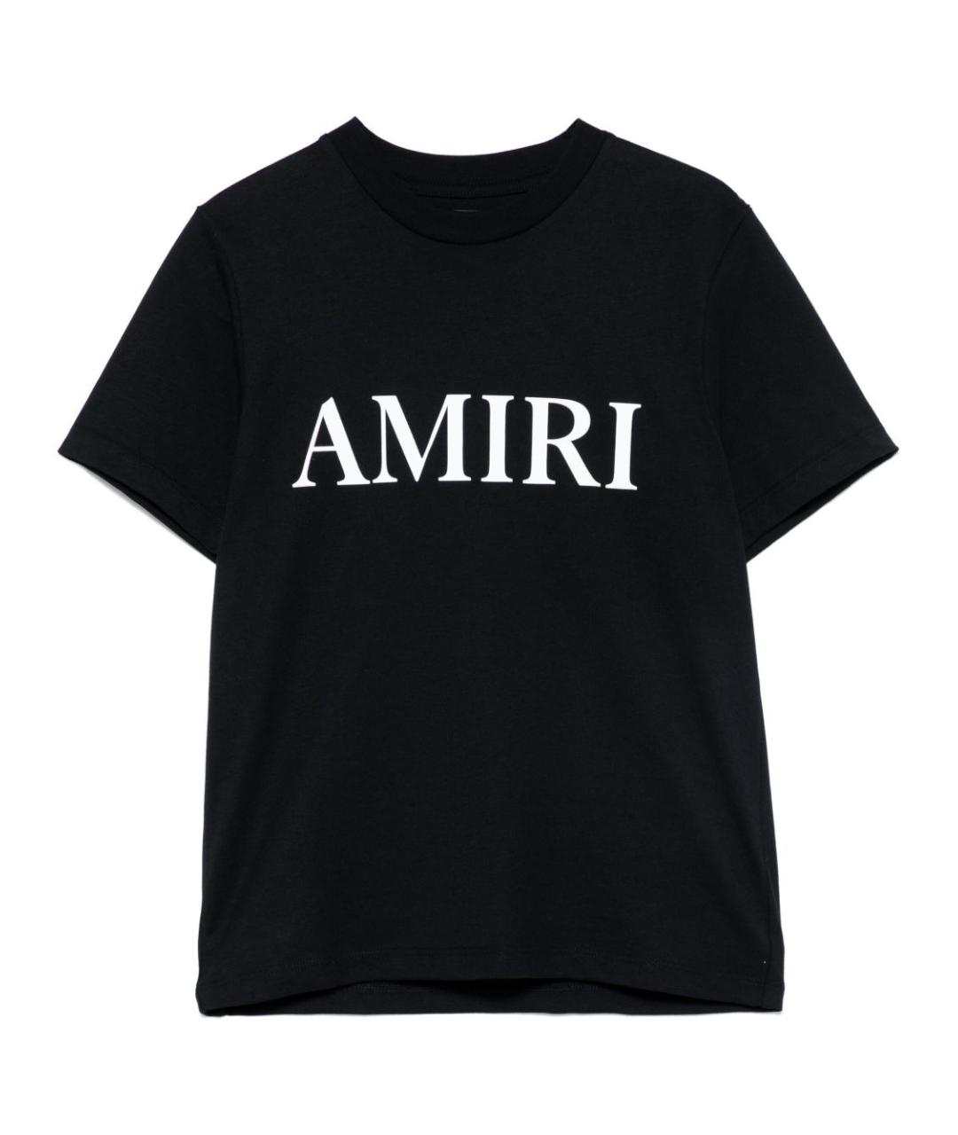 AMIRI Черная хлопковая футболка, фото 1