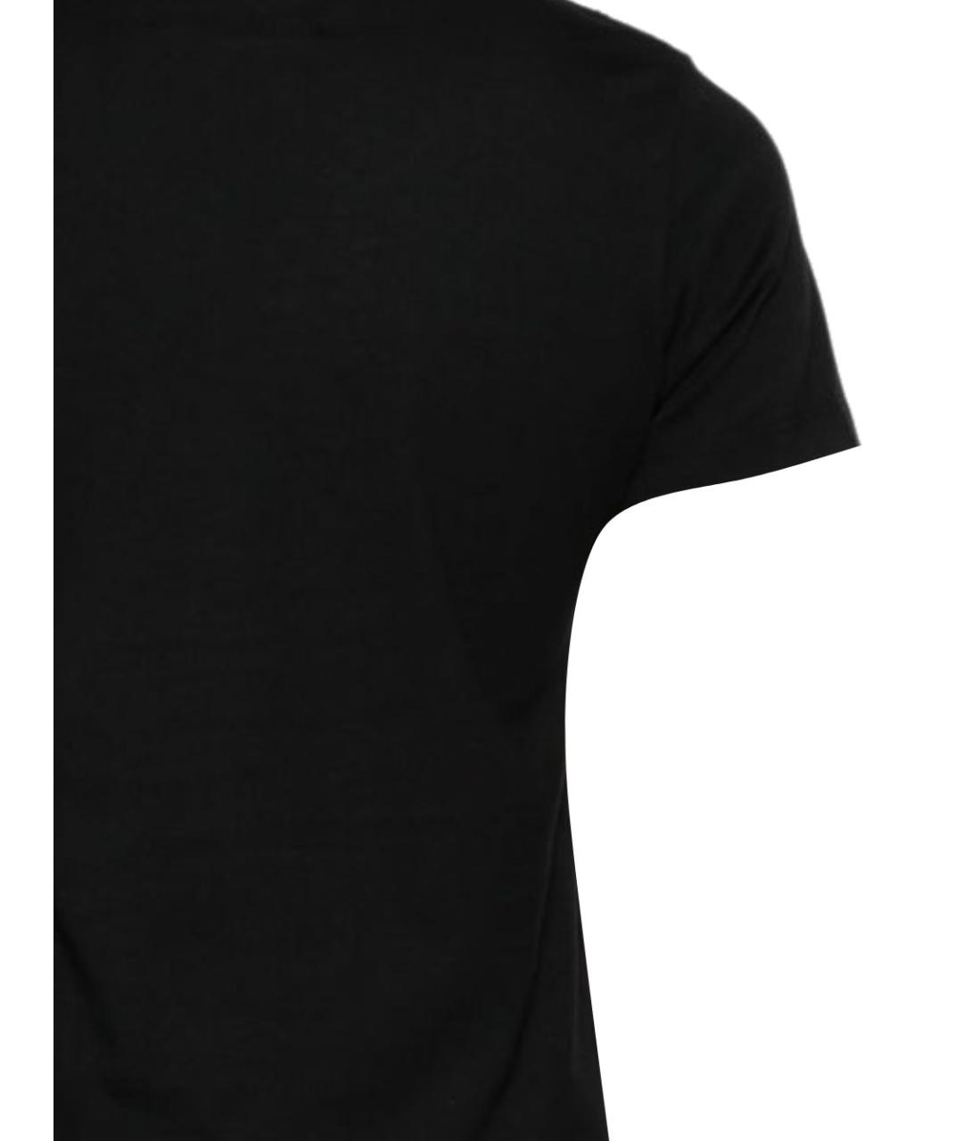 AMIRI Черная хлопковая футболка, фото 3