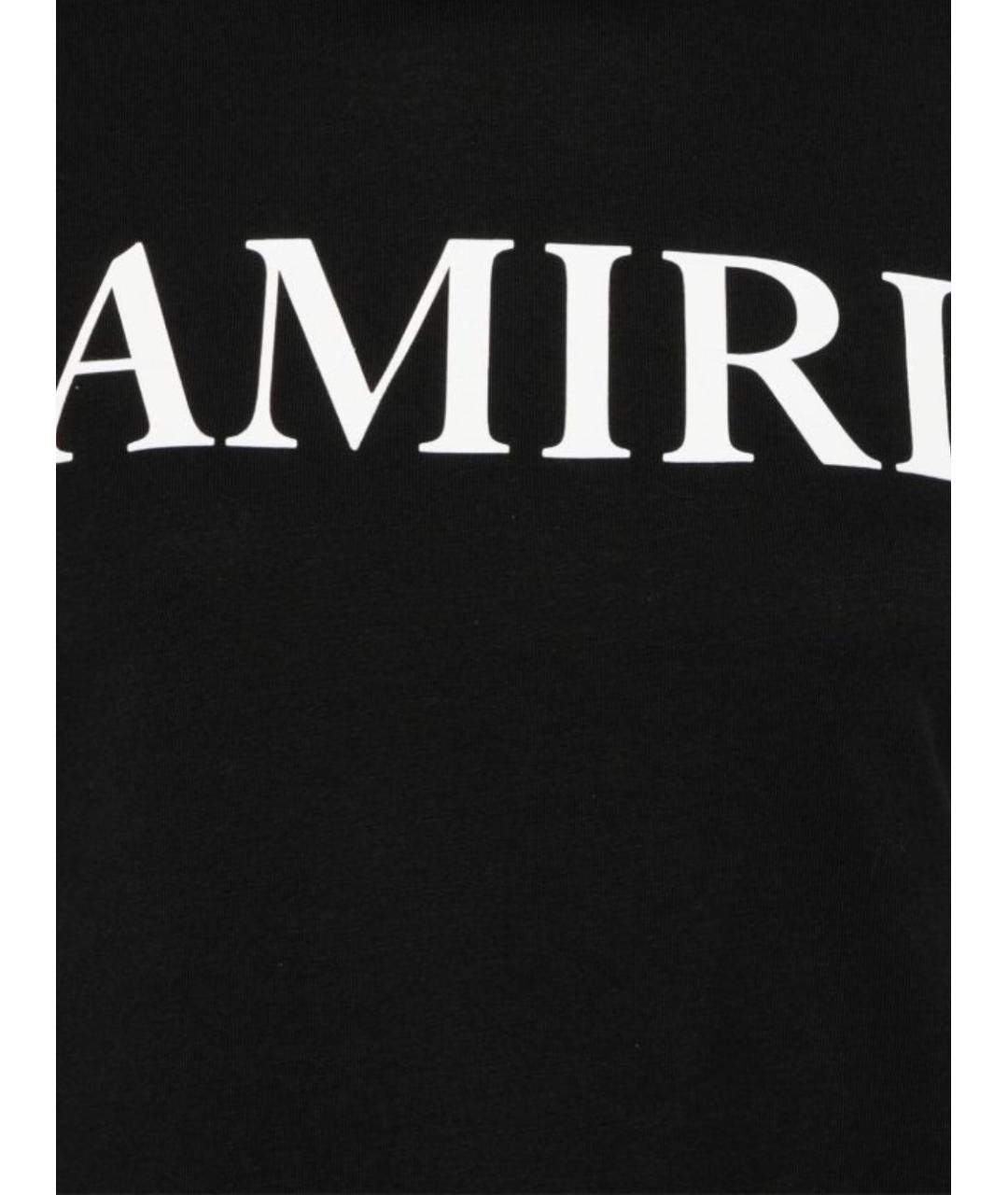 AMIRI Черная хлопковая футболка, фото 2